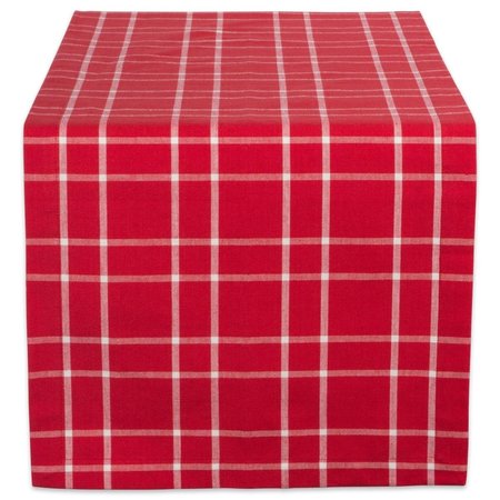 DESIGN IMPORTS 14 x 108 in. Holly Berry Plaid Table Runner CAMZ37704